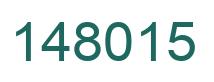 Number 148015 green image