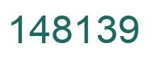 Number 148139 green image