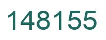 Number 148155 green image