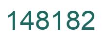 Number 148182 green image