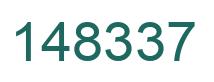 Number 148337 green image