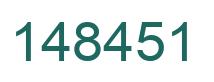 Number 148451 green image
