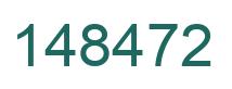 Number 148472 green image