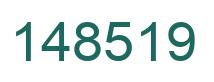 Number 148519 green image