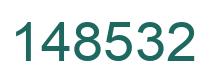 Number 148532 green image