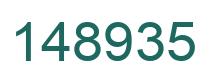 Number 148935 green image