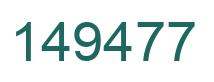 Number 149477 green image