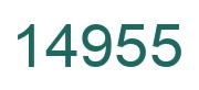 Number 14955 green image