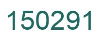 Number 150291 green image
