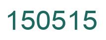 Número 150515 imagen verde