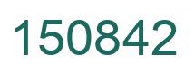Number 150842 green image
