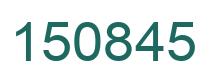 Number 150845 green image