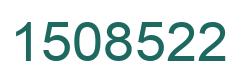 Number 1508522 green image