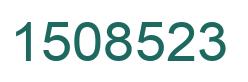 Number 1508523 green image