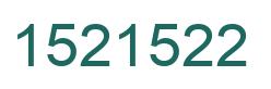 Number 1521522 green image