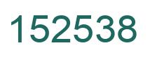 Number 152538 green image