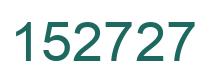 Number 152727 green image