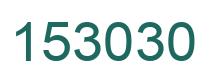 Número 153030 imagen verde