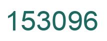 Number 153096 green image