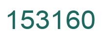 Number 153160 green image