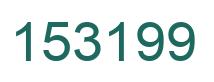 Number 153199 green image
