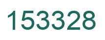 Number 153328 green image