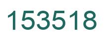 Number 153518 green image