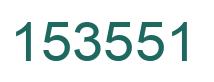 Number 153551 green image