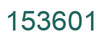 Number 153601 green image