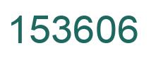 Number 153606 green image