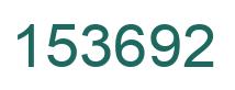 Number 153692 green image
