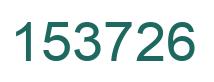 Number 153726 green image