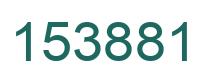 Number 153881 green image