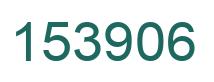 Number 153906 green image