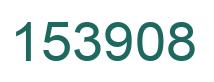 Number 153908 green image