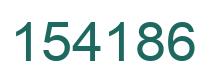Number 154186 green image