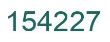 Number 154227 green image