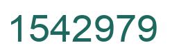 Number 1542979 green image