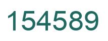 Number 154589 green image