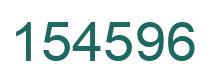 Number 154596 green image