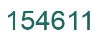 Number 154611 green image