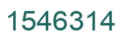 Number 1546314 green image