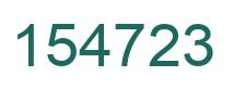 Number 154723 green image