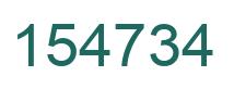 Number 154734 green image