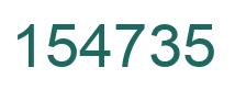 Number 154735 green image