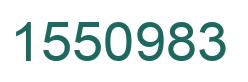 Number 1550983 green image