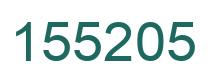 Number 155205 green image