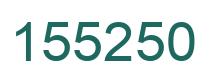 Number 155250 green image