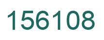 Number 156108 green image