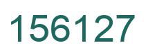 Number 156127 green image